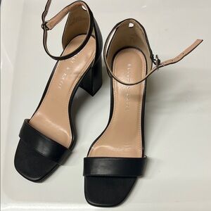 Kelly & Katie Black Block Heel Sandals